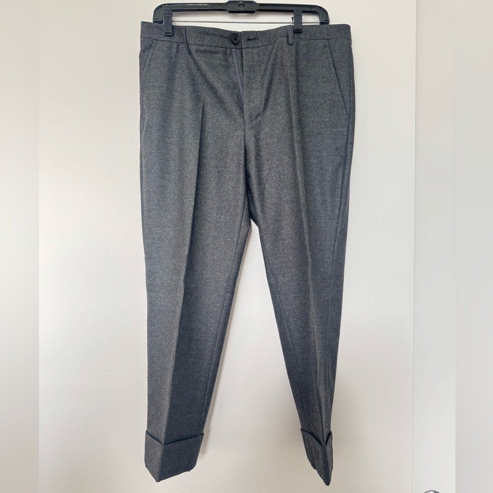 Shipley & Halmos Charcoal wool Trousers, Thom Brown style